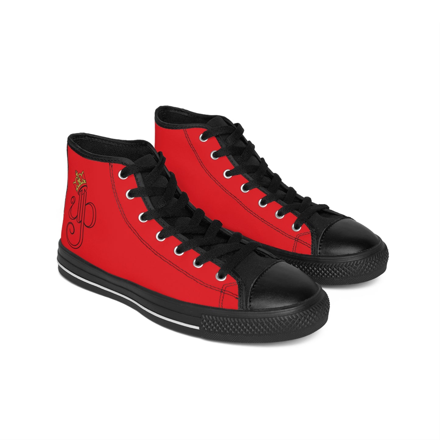 Stylish Red High-Top Sneakers, Casual Footwear for Everyday Wear, Trendy Fashion