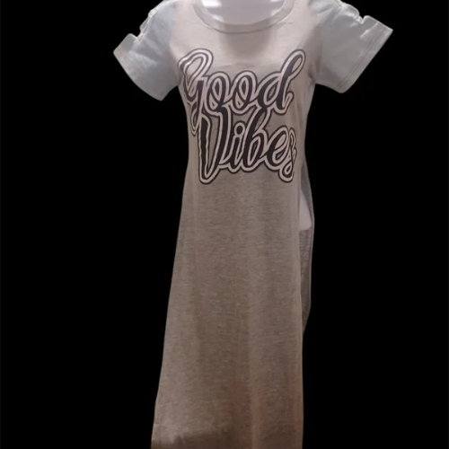 Reclaimed Straight Up Prospering Good Vibes Dress