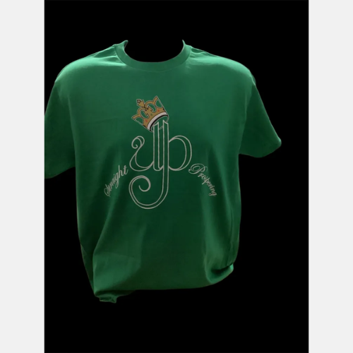 Green T-Shirt with Straight Up Prospering Crown Logo