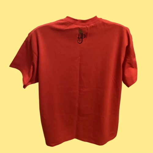 Red graphic shirt