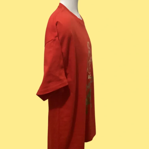 Red graphic shirt