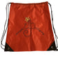 Waterproof Red Drawstring Bag