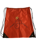 Waterproof Red Drawstring Bag